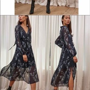 La Ligne Feligne dress silk with liner size small nwt